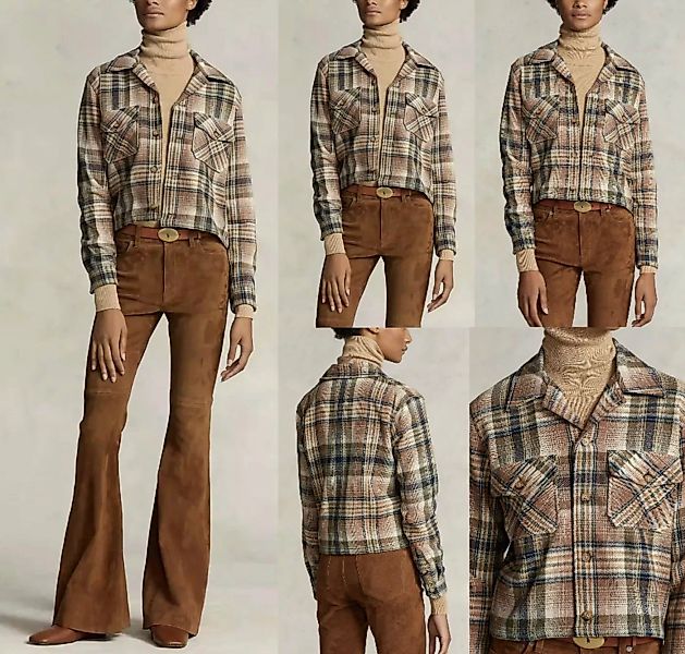 Ralph Lauren Winterjacke POLO RALPH LAUREN Check Cropped Shirt-Jacket Itali günstig online kaufen