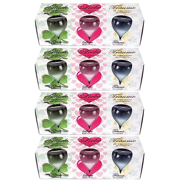 HS Candle Duftkerzen Selection 12er Pack Romantic Selection günstig online kaufen