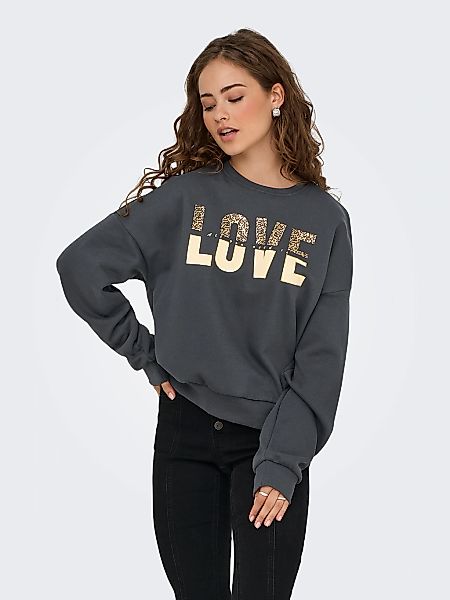 ONLY Sweatshirt "ONLTAMMIE L/S LEO PRINT O-NECK SWT" günstig online kaufen