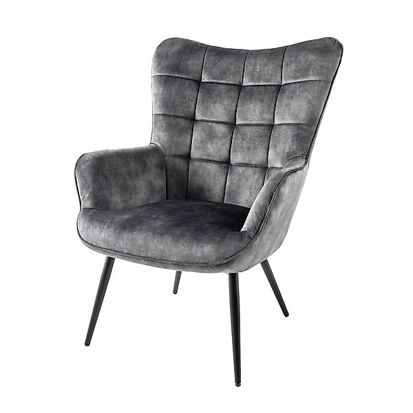 riess-ambiente Sessel SCANDINAVIA grau / schwarz günstig online kaufen