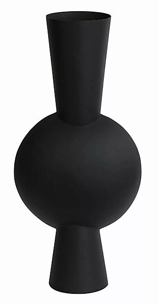 Light & Living Vasen Kavandu Vase matt schwarz 15 x 12,5 x 53 cm (schwarz) günstig online kaufen