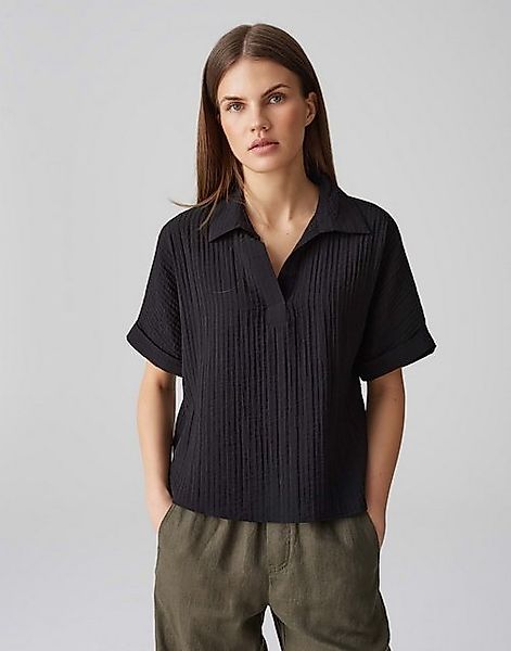 OPUS Kurzarmbluse FELSA Loose in Crinkle Optik günstig online kaufen