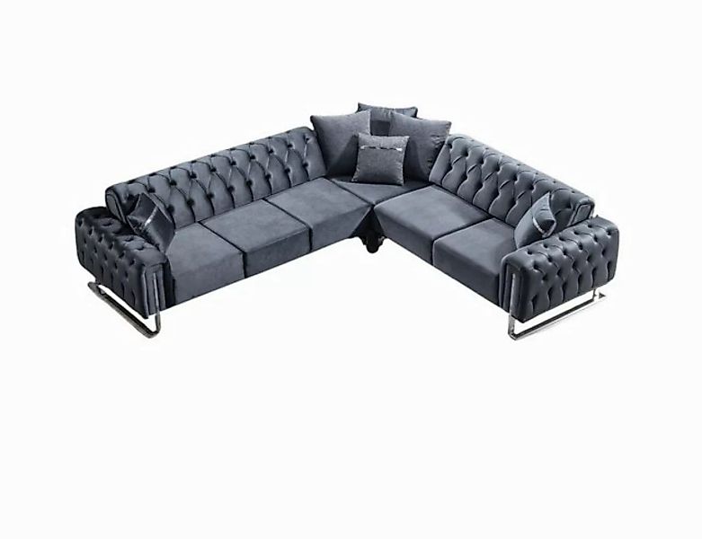 Villa Möbel Ecksofa Nova, Set, mit Relax-/Bettfunktion durch umklappbare Rü günstig online kaufen