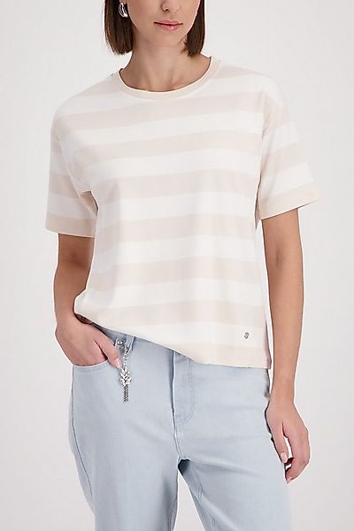 Monari Sweatshirt Sweatshirt Ringel Regular fit mit Rundhalsausschnitt günstig online kaufen