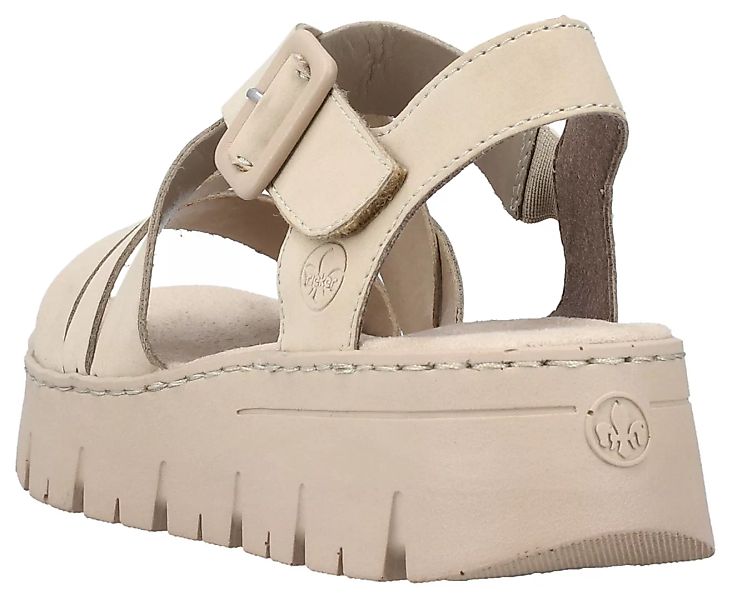Rieker Plateau Sandale Damen beige günstig online kaufen
