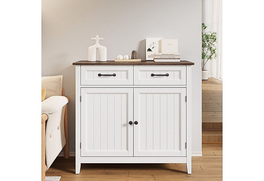 Bealife Buffet Küchenschrank mit Arbeitsplatten,mit 2 Schubladen 2 Türen,We günstig online kaufen