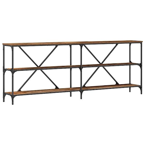 vidaXL Konsolentisch mit Regal Sonstiges Altholz 200 x 30 x 75 cm 863445 günstig online kaufen
