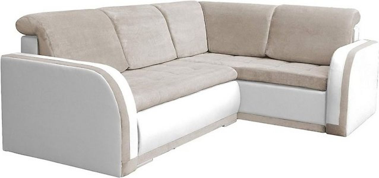 MOEBLO Ecksofa VERO III, mit Schlaffunktion mit Bettkasten Eckcouch Wohnlan günstig online kaufen