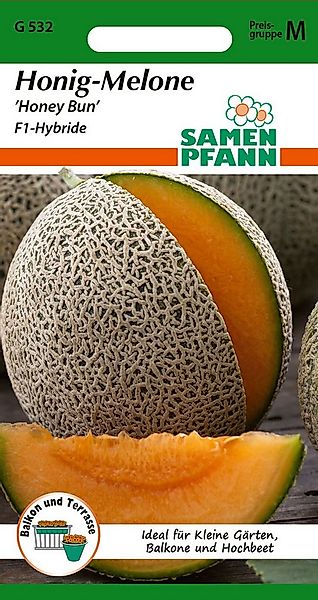 SAMEN PFANN Gemüsesamen Honig-Melone, Honey Bun F1 - Melonen-Samen Saatgut günstig online kaufen