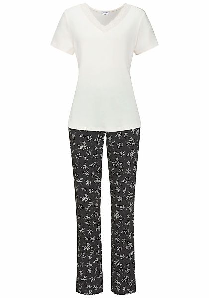 Vivance Dreams Pyjama, (Set, 2 tlg.), mit süßem Blumen-Print günstig online kaufen