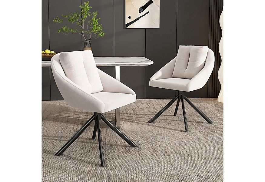 Flieks Esszimmerstuhl (360° drehbar, Set, 2 St), 2er Set Polsterstühle Dreh günstig online kaufen