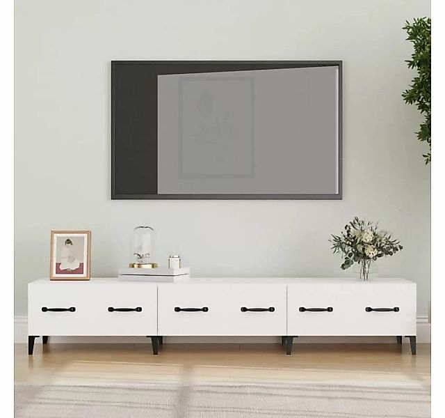 furnicato TV-Schrank Weiß 150x34,5x30 cm Holzwerkstoff günstig online kaufen
