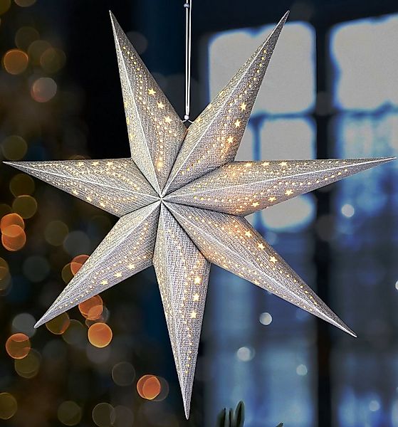 BRUBAKER Dekostern 3D Weihnachtsstern zum Aufhängen - Fenster Papierstern m günstig online kaufen