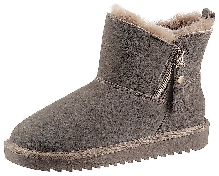 Ara ALASKA Short Zip Winterboots Stiefel aus echtem Lammfell mit Reißversch günstig online kaufen
