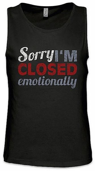 Urban Backwoods Tanktop Sorry I'm Closed Emotionally Ärmelloses T-Shirt Emo günstig online kaufen