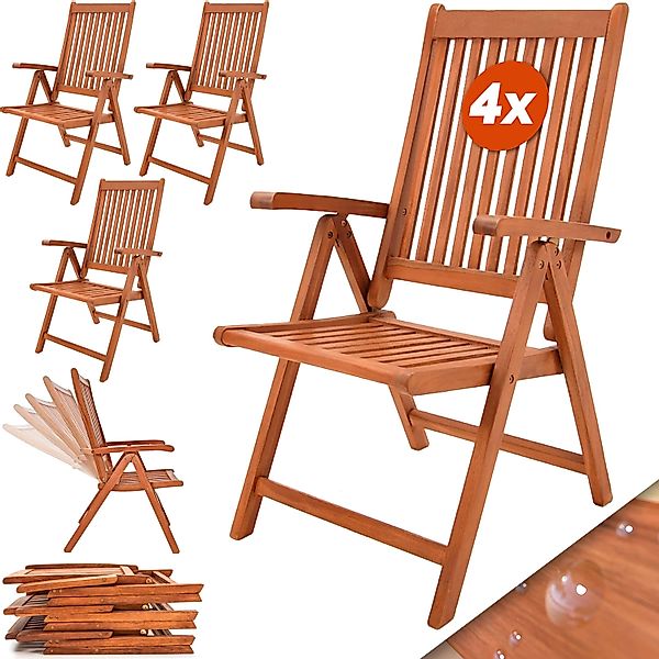 Casaria Gartenstuhl Vanamo (4 St), Gartenstuhl günstig online kaufen
