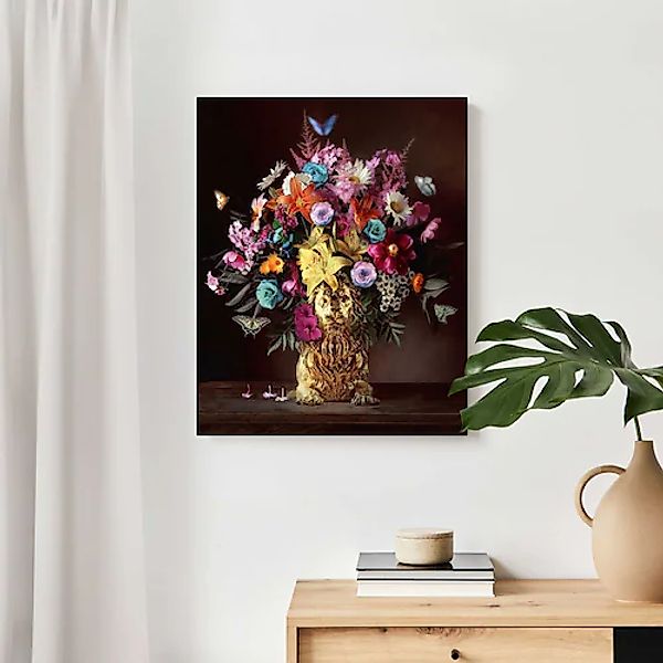 Reinders Wandbild "Blumenlöwe" günstig online kaufen