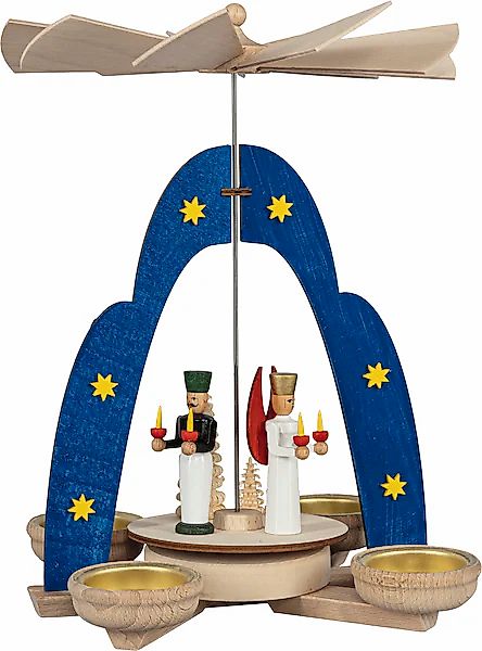 SAICO Original Weihnachtspyramide »Tischpyramide, Engel und Bergmann« für 4 günstig online kaufen