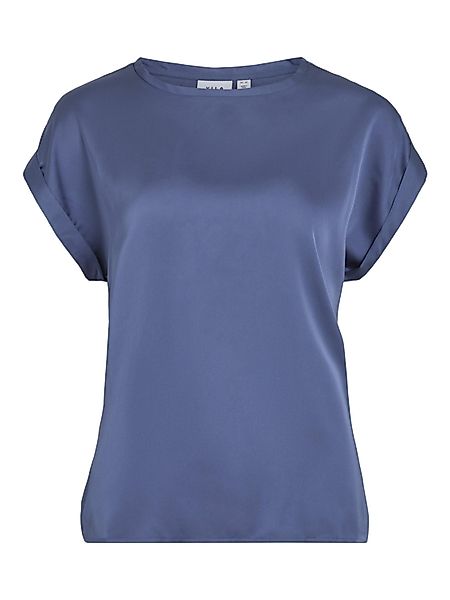 Vila T-Shirt Satin Blusen Kurzarm Basic günstig online kaufen