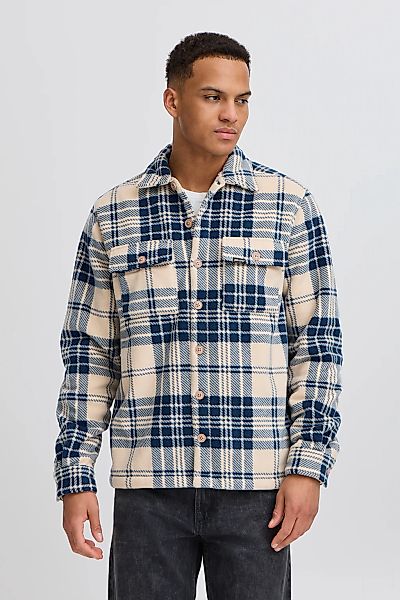 Blend Hemdjacke "BHBaki" ohne Kapuze Karierte Hemdjacke mit Brusttaschen günstig online kaufen