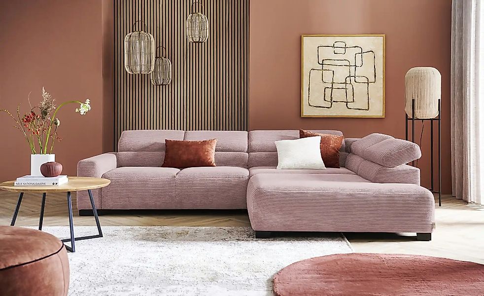 Jette Home Ecksofa aus Cord Jette Flirt ¦ Maße (cm): B: 311 H: 84 T: 219.0 günstig online kaufen