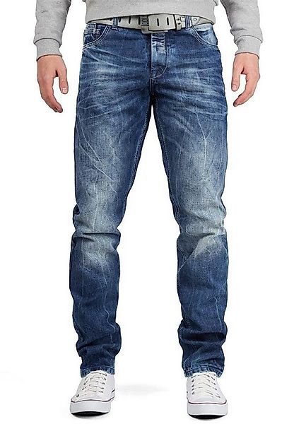 Cipo & Baxx 5-Pocket-Jeans Herren regular fit Hose Stonewashed BA-CD319Y Bl günstig online kaufen