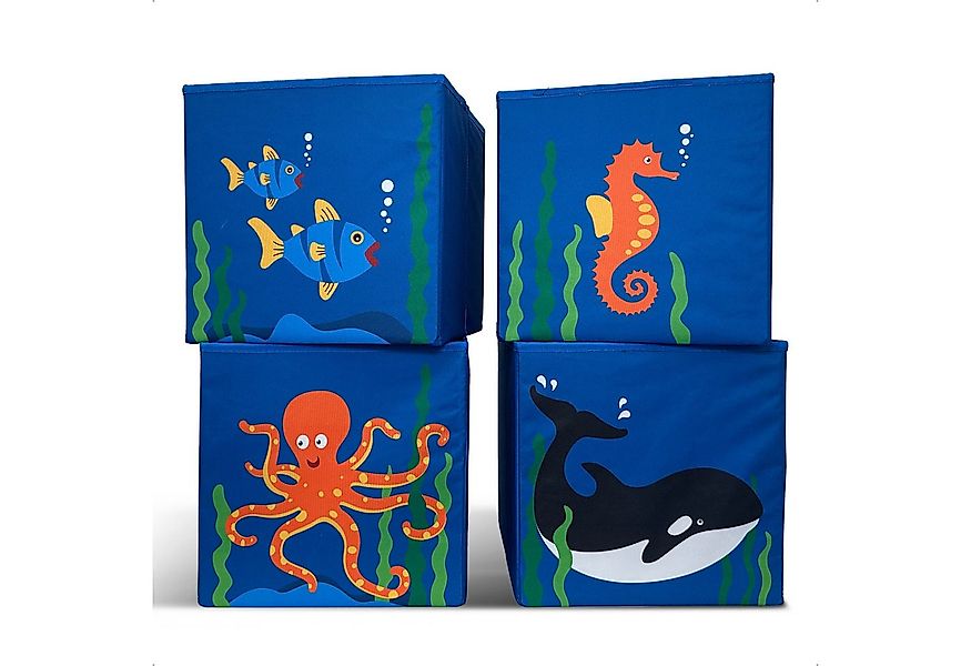 WIESEN.design Spielzeugtruhe 4er-Set, Spielzeugkiste, Aufbewahrungsbox Kind günstig online kaufen