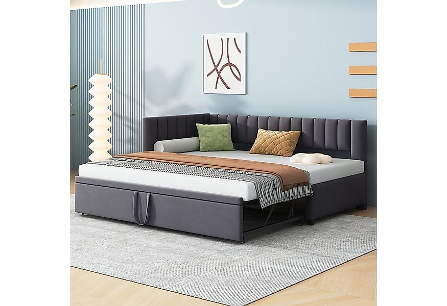 Odikalo Schlafsofa Schlafcouch 90x200 180x200 Auszug, Multifunktionales L-f günstig online kaufen