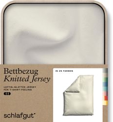 Schlafgut Bettbezug "Knitted Jersey uni, aus Bio-Baumwolle mit Elasthan, Re günstig online kaufen