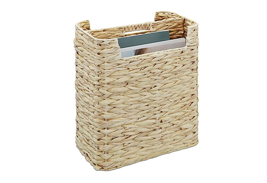 relaxdays Zeitungsständer Wasserhyazinthe 2 Fäch günstig online kaufen