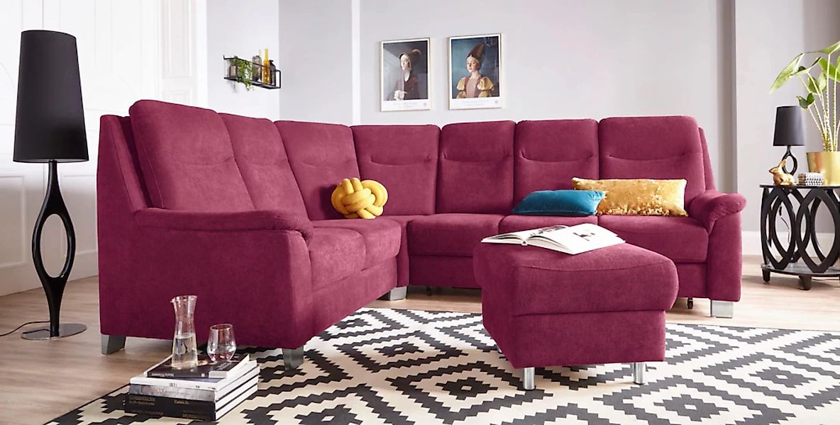 sit&more Ecksofa "Boccaccio L-Form", mit Federkern und Kopfteilverstellung, günstig online kaufen