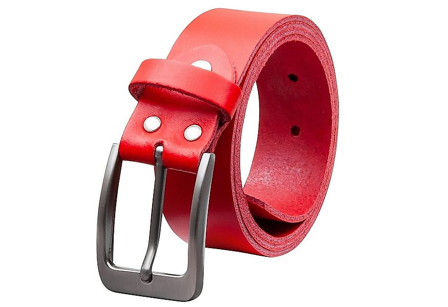 COLOGNEBELT Ledergürtel OM411-SL-Rot MADE IN GERMANY, Rot Kürzbar, 100 % Ec günstig online kaufen