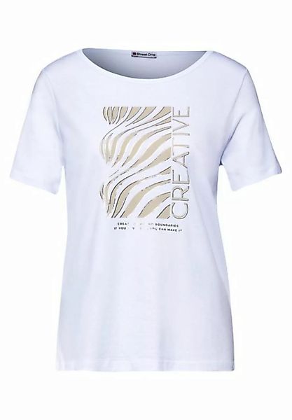 STREET ONE T-Shirt LTD QR organic wave partprint günstig online kaufen