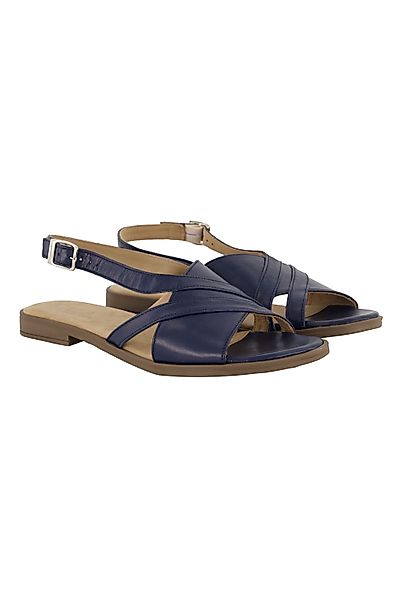 Ulla Popken Leder-Sandalen gekreuzte Riemen Weite günstig online kaufen