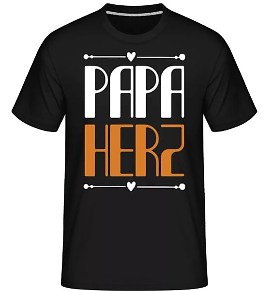 Papa Herz · Shirtinator Männer T-Shirt günstig online kaufen
