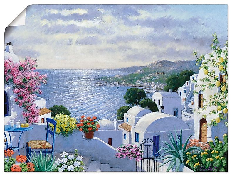 Artland Wandbild »Funkelndes Griechenland«, Gewässer, (1 St.) günstig online kaufen