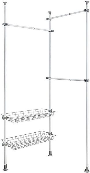 WENKO Teleskopregal Modell Herkules Duo, zum Klemmen ohne Bohren, verstellb günstig online kaufen