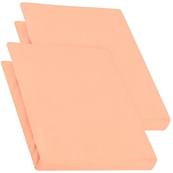 aqua-textil Spannbettlaken Pur Spannbetttuch Jersey 2erSet günstig online kaufen