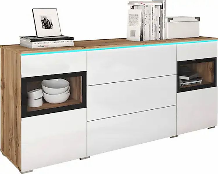 INOSIGN Sideboard »VERA« Moderne grifflose Kommode,verstellbare Einlegeböde günstig online kaufen