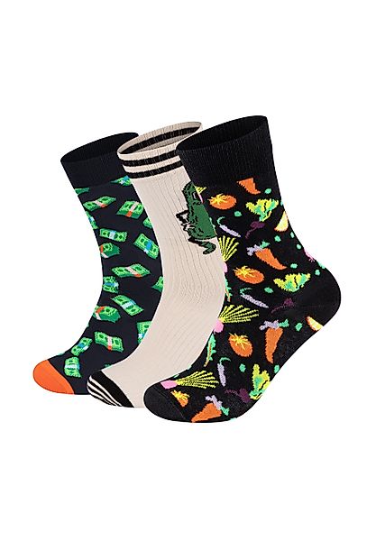 Happy Socks Basicsocken 3-Pack Pickles-Money-Veggi Socks günstig online kaufen