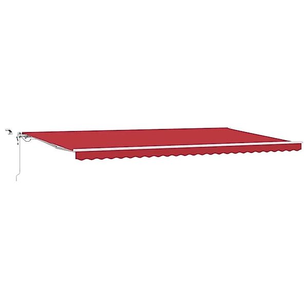vidaXL Einziehbare Markise Rot 600 x 300 cm Polyester und Metall 3331680 günstig online kaufen