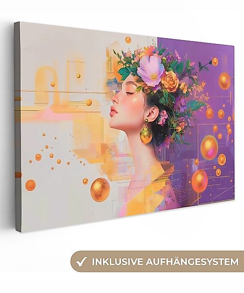 OneMillionCanvasses® Leinwandbild Abstrakt - Frau - günstig online kaufen