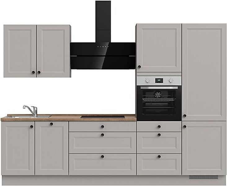 nobilia® Küchenzeile »"Cascada II"«, vormontiert, Breite 300 cm, Ausrichtun günstig online kaufen