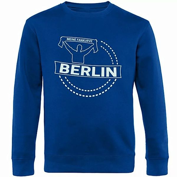 multifanshop Sweatshirt Berlin blau - Meine Fankurve - Pullover günstig online kaufen