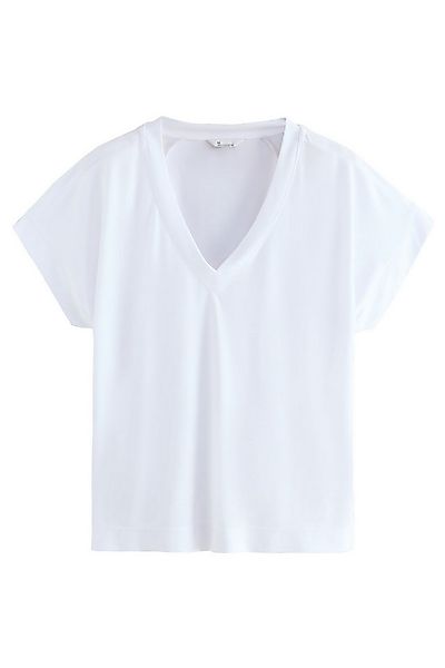 Next V-Shirt Kurzärmeliges Premium-Oberteil mit V-Ausschnitt (1-tlg) günstig online kaufen