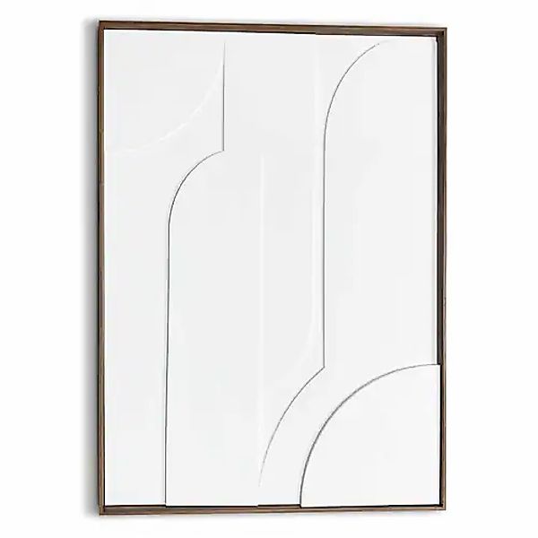 Reinders! Wandbild »Layered Geometrics« Wohnzimmer - Weiß - MDF - Abstrakt günstig online kaufen