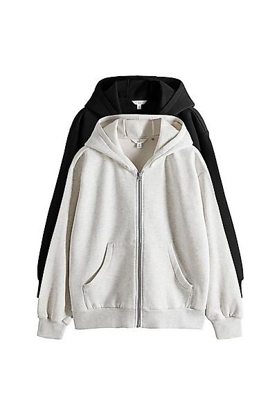 The Set Kapuzenpullover The Set Kapuzenjacken mit Reißverschluss, 2er-Pack günstig online kaufen