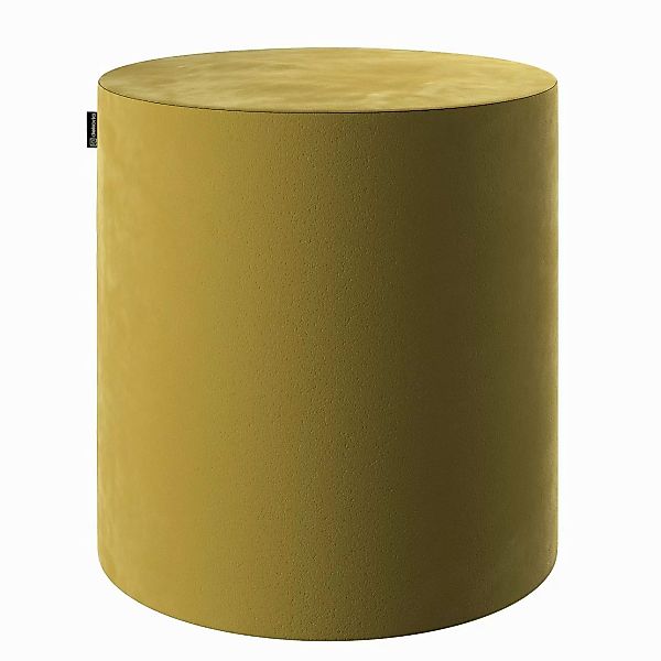 Pouf Barrel, olivegrün, ø40 cm x 40 cm, Velvet (704-27) günstig online kaufen