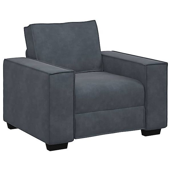 vidaXL Sofa Sessel Dunkelgrau 60 cm Samt günstig online kaufen