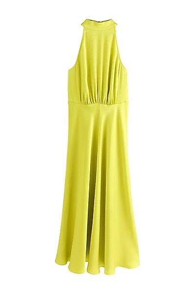 Next Midikleid Neckholder-Midikleid aus strukturiertem Satin günstig online kaufen